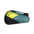 Dunlop Tennis-Racketbag SX Performance (Schlägertasche, 3 Hauptfächer, Thermofach) 2025 blaugrün/gelb 8er